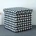 Black Fabric Ottoman Sustainable Oxford Fabric Storage Bench Customized Clothing Storage Ottoman